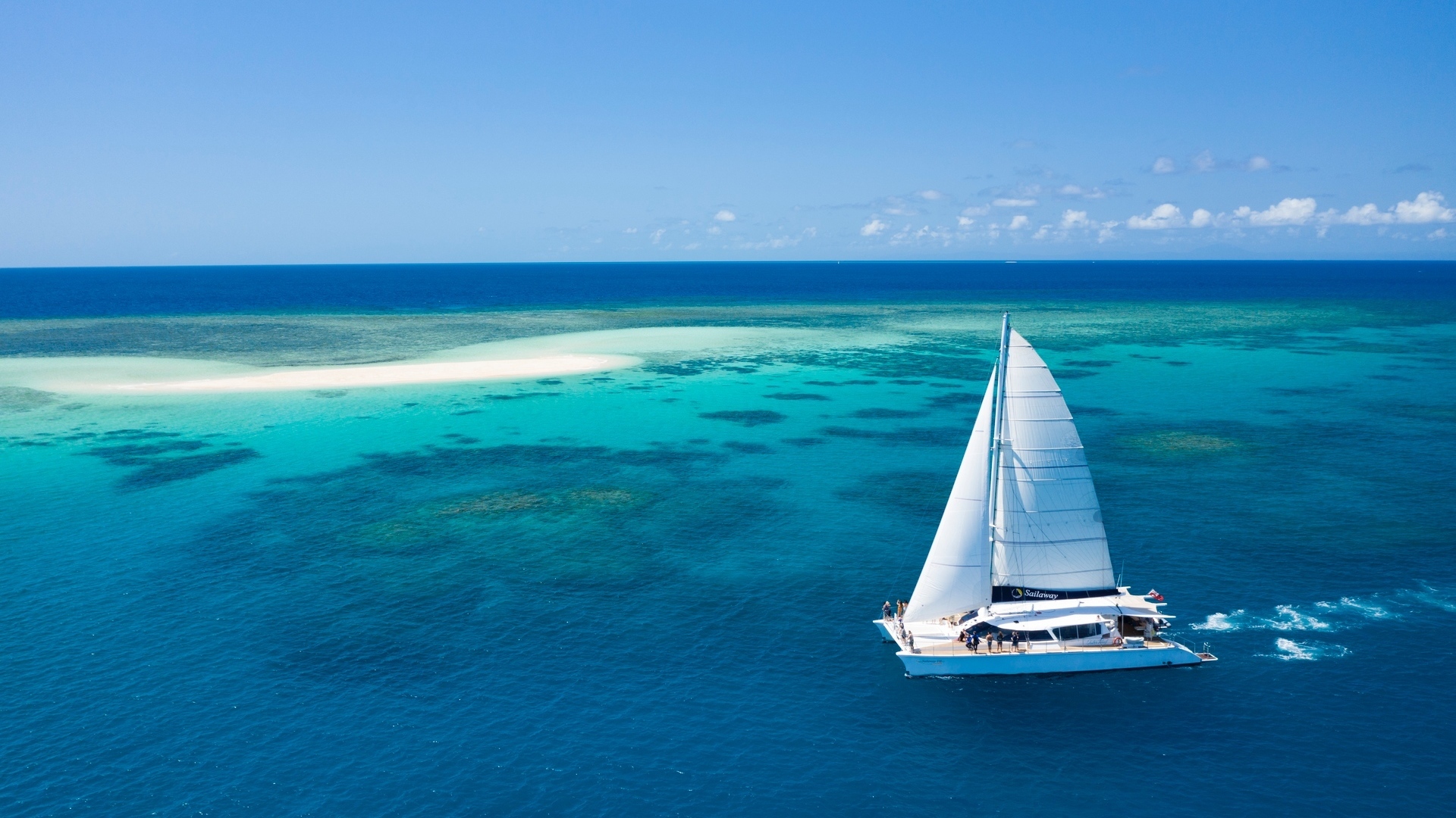 Nov-20 Outer Reef Tour
Sailaway
GBR; Great Barrier Reef; Reefs; Tour; Guided; Sailing; Boating; Boat; Marine Life; Aerial; Sand Cay; Island; Sails